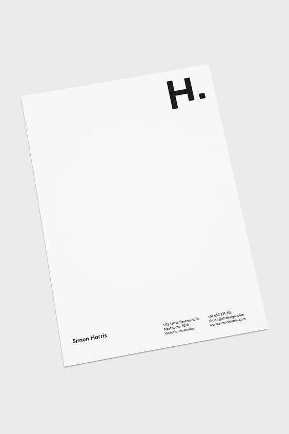 white space letterhead