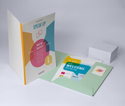 A4 7mm Spine Interlocking Presentation Folders