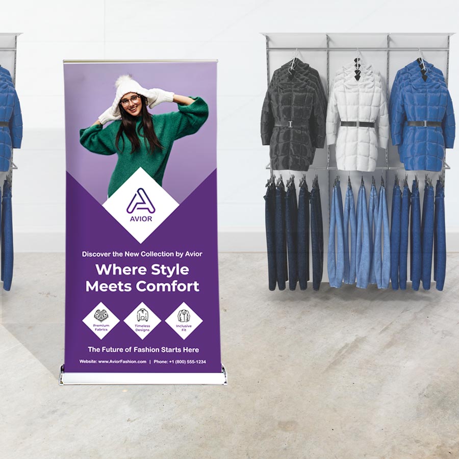 Premium Roller Banner Instantprint Printing