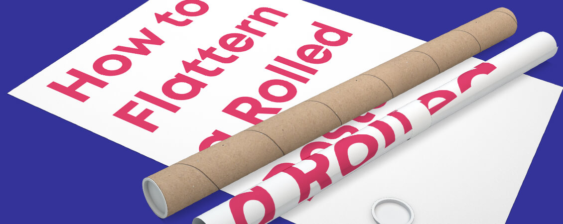 How to Flatten a Rolled Poster