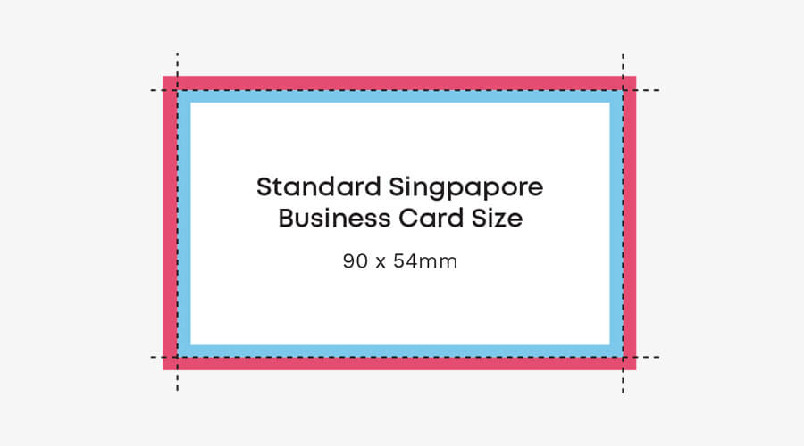 singapore business card size