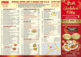 chinese restaurant menu