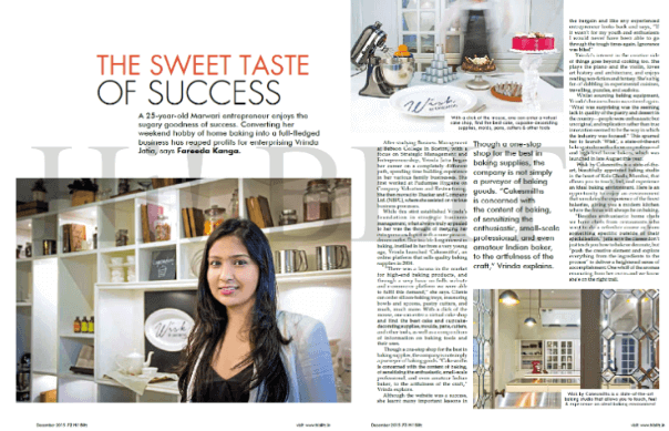 baking magazine article layout