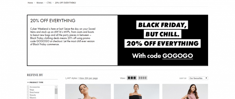 asos black friday offer