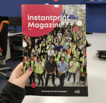 instantprint VIP magazine cover
