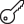 A small outline of a key icon
